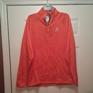 Men's Odlo 1/4 Zip Textured Pullover
